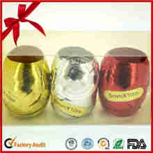 Colorful Curly Ribbon Egg for Christmas